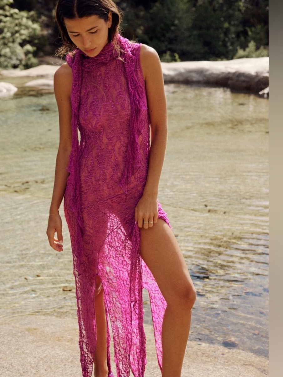 Zara Textured Lace Dress
